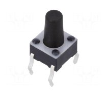 Microswitch TACT | SPST-NO | Pos: 2 | 0.05A/12VDC | THT | 1.57N | 6x6x4mm