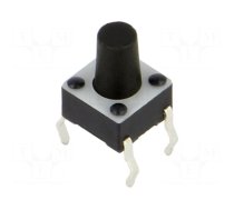 Microswitch TACT | SPST-NO | Pos: 2 | 0.05A/24VDC | THT | 1.57N | 4.9mm