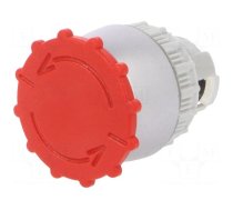 Switch: emergency stop | 22mm | Stabl.pos: 2 | red | IP65 | mushroom