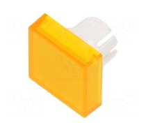 Actuator lens | 22mm | 61 | transparent,yellow | plastic | 15.3x15.3mm