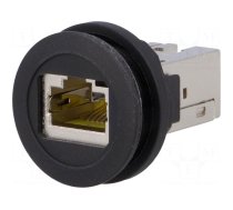 RJ45 socket | 22mm | Harmony XB5 | -40÷70°C | Ø22mm | IP20 | black