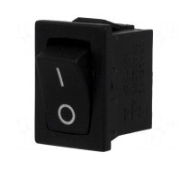 ROCKER | SPST | Pos: 2 | ON-OFF | 3A/250VAC | black | none | 35mΩ | -30÷80°C