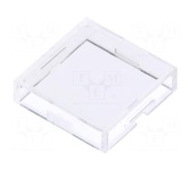 Cap | UB series | 12x12x3mm | transparent | UB