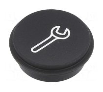 Button | round | Ø21mm | black | 09