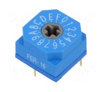 Encoding switch | HEX/BCD | Pos: 16 | THT | Rcont max: 80mΩ | 7Ncm | F