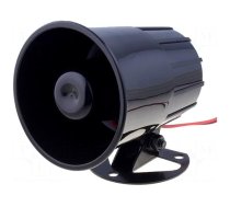 Sound transducer: siren | dynamic | 1 tone | 600mA | Ø: 88mm | 12VDC