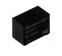 Relay: electromagnetic | SPST-NO | Ucoil: 24VDC | 5A | 5A/125VAC | FRS1