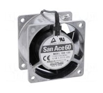 Fan: AC | axial | 60x60x38mm | 19.8m3/h | 28dBA | ball | 2600rpm | 115VAC