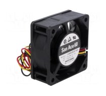 Fan: DC | axial | 5VDC | 60x60x25mm | 26.4m3/h | 24dBA | ball bearing