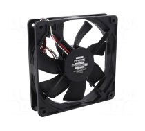 Fan: DC | axial | 12VDC | 120x120x25mm | 155m3/h | 37dBA | ball bearing