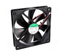 Fan: DC | axial | 12VDC | 120x120x25mm | 93.5m3/h | 29.6dBA | Len: 330mm