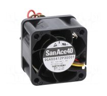Fan: DC | axial | 12VDC | 40x40x28mm | 54m3/h | 64dBA | ball bearing
