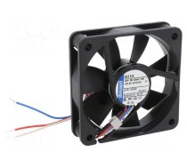 Fan: DC | axial | 12VDC | 60x60x15mm | 29m3/h | 27dBA | slide bearing