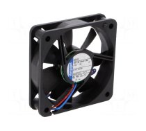 Fan: DC | axial | 12VDC | 60x60x15mm | 29m3/h | 27dBA | slide bearing