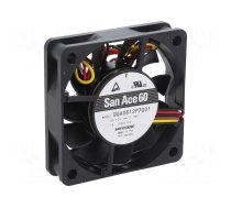 Fan: DC | axial | 12VDC | 60x60x15mm | 40.8m3/h | 38dBA | ball bearing