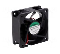 Fan: DC | axial | 12VDC | 60x60x25mm | 27.04m3/h | 16.7dBA | 3100rpm