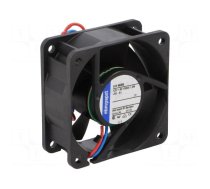 Fan: DC | axial | 12VDC | 60x60x25mm | 35m3/h | 27dBA | slide bearing