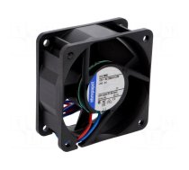 Fan: DC | axial | 12VDC | 60x60x25mm | 56m3/h | 43dBA | ball bearing