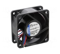 Fan: DC | axial | 12VDC | 60x60x25mm | 56m3/h | 43dBA | ball bearing