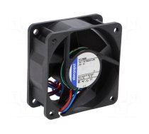 Fan: DC | axial | 12VDC | 60x60x25mm | 56m3/h | 43dBA | slide bearing