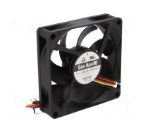 Fan: DC | axial | 12VDC | 80x80x20mm | 103.2m3/h | 45dBA | ball bearing