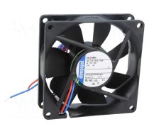 Fan: DC | axial | 12VDC | 80x80x25mm | 45m3/h | 21dBA | ball bearing