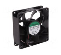 Fan: DC | axial | 12VDC | 80x80x25mm | 55.77m3/h | 28dBA | slide bearing