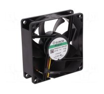 Fan: DC | axial | 12VDC | 80x80x25mm | 55.77m3/h | 28dBA | Vapo | 2600rpm