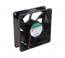 Fan: DC | axial | 12VDC | 80x80x25mm | 62.86m3/h | 30dBA | ball bearing