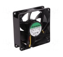 Fan: DC | axial | 12VDC | 80x80x25mm | 69.29m3/h | 33dBA | slide bearing