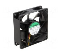 Fan: DC | axial | 12VDC | 80x80x25mm | 70m3/h | 33dBA | ball bearing