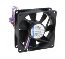 Fan: DC | axial | 12VDC | 80x80x25mm | 78m3/h | 19dBA | slide bearing