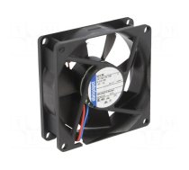 Fan: DC | axial | 12VDC | 80x80x25mm | 79m3/h | 37dBA | ball bearing