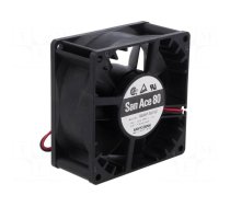 Fan: DC | axial | 12VDC | 80x80x38mm | 153m3/h | 51dBA | ball bearing