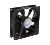 Fan: DC | axial | 12VDC | 92x92x25mm | 102m3/h | 39dBA | slide bearing