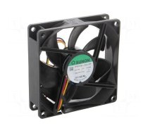 Fan: DC | axial | 12VDC | 92x92x25mm | 127.4m3/h | 46.1dBA | ball bearing