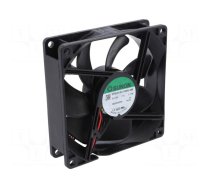 Fan: DC | axial | 12VDC | 92x92x25mm | 66.96m3/h | 28dBA | slide bearing