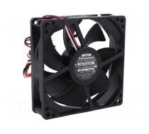 Fan: DC | axial | 12VDC | 92x92x25mm | 67.8m3/h | 25dBA | ball bearing