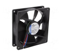 Fan: DC | axial | 12VDC | 92x92x25mm | 72m3/h | 28dBA | ball bearing