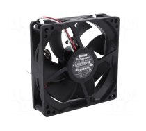 Fan: DC | axial | 12VDC | 92x92x25mm | 76.8m3/h | 29dBA | ball bearing