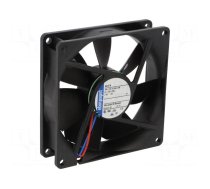 Fan: DC | axial | 12VDC | 92x92x25mm | 84m3/h | 32dBA | ball bearing