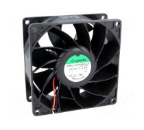 Fan: DC | axial | 12VDC | 92x92x38mm | 155.79m3/h | 50.3dBA | Len: 300mm