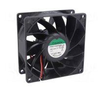 Fan: DC | axial | 12VDC | 92x92x38mm | 204.21m3/h | 57.6dBA | Len: 300mm