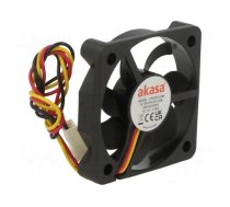 Fan: DC | axial | 12VDC | 50x50x10mm | 28.21dBA | EBR | 4500rpm | 2.63mmH2O