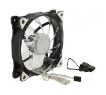 Fan: DC | axial | 12VDC | 120x120x25mm | 23.2dBA | slide bearing | white