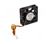 Fan: DC | axial | 12VDC | 60x60x15mm | 32.7dBA | EBR | 4300rpm | 2.55mmH2O