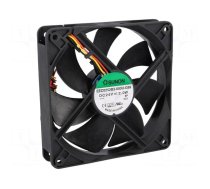 Fan: DC | axial | 24VDC | 120x120x25mm | 127.5m3/h | 34dBA | ball bearing