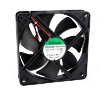 Fan: DC | axial | 24VDC | 120x120x25mm | 183.8m3/h | 44.5dBA | Len: 330mm