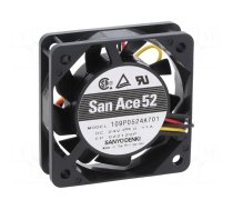 Fan: DC | axial | 24VDC | 52x52x15mm | 22.5m3/h | 36dBA | ball bearing