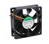 Fan: DC | axial | 24VDC | 60x60x20mm | 39.07m3/h | 34.5dBA | ball bearing